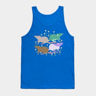 Gathering of Rats in Flowers v2 Tank Top